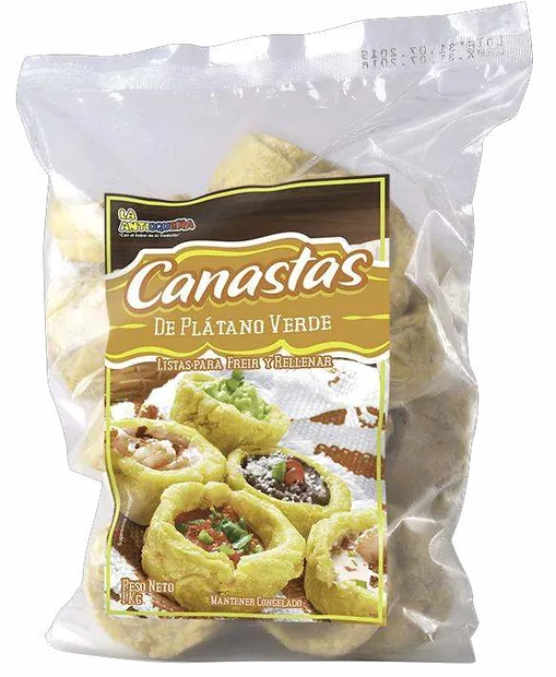 Empaque de Canastas de plátano verde La Antioqueña