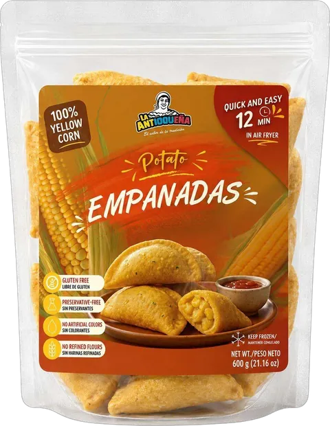 Empaque de Empanadas de papa La Antioqueña