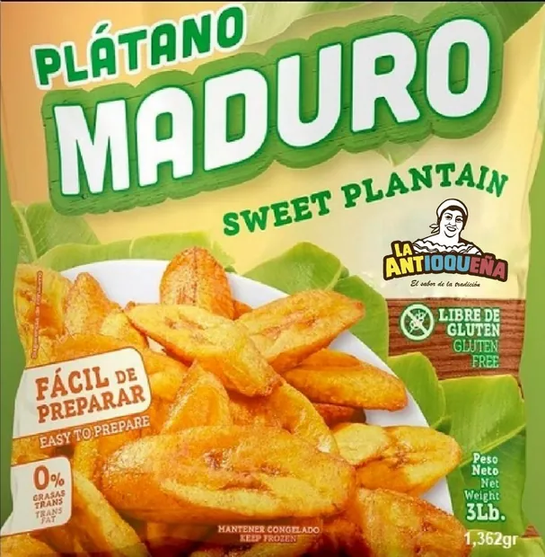Empaque de Plátano maduro en tajadas La Antioqueña